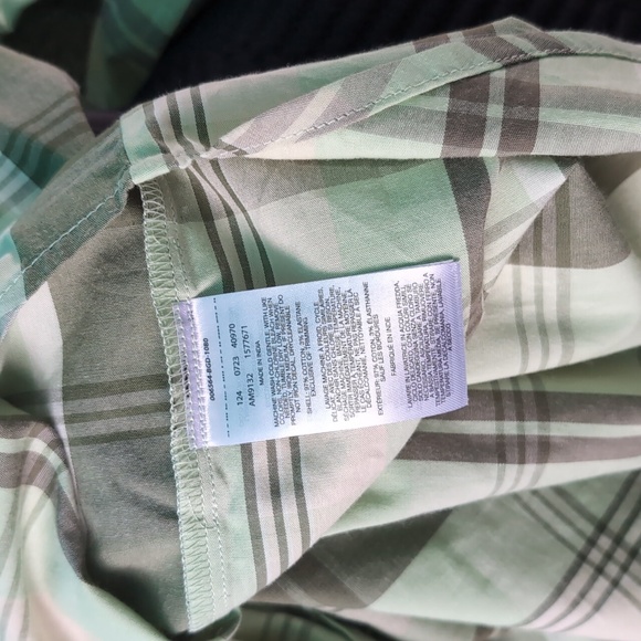 NWT Columbia Men's Green Plaid Shirt XXL - Picture 7 of 7